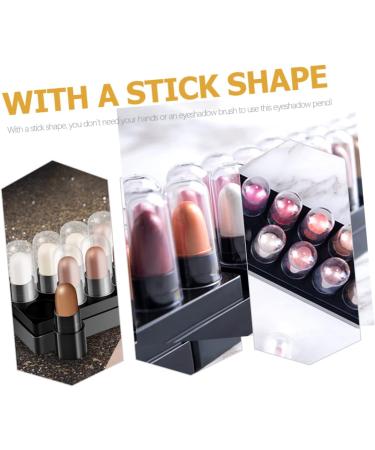 BELLIFFY 12pcs 12 Shadow Box Highlight Kit Eyeshadow Stick Pen Glitter Colored Pencils Plastic - Buy Online on GoSupps.com