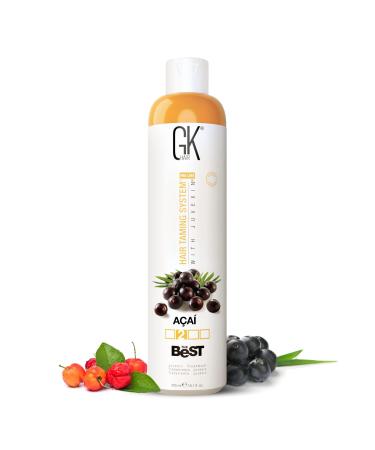 GK Hair Global Keratin the Best Acai (10.1 Fl oz/300ml) Vegan Smoothing Keratin Hair Treatment Professional Brazilian Complex Blowout Straightening For Silky Smooth Frizz Free Hair Formaldehyde Free Acai - 300ml - Buy Online on GoSupps.com