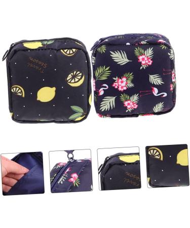 HEALLILY 32 Pcs Sanitary Napkin Storage Bag - Cute Coin Purse for Women - Period Pad Holder - Navy - 13x13x2.8cm - Buy Online on GoSupps.com