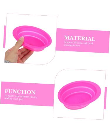 Housoutil Cleaning Pad Makeup Brush Scrubber Pad Portable Washing Tool Cosmetics Brush Scrubber Cleaning Tools Makeup Brush Cleaner Washers Brush Cleansing Pad Cosmetic Brush Fold Silica Gel 14.5x11cm Rosy - Buy Online on GoSupps.com