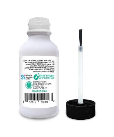 Clear 50 Nail Gel 1 oz - Hard Nail Softener with 50% Urea | Quick Drying Formula for Stronger Nails | Fingernails & Toenails Treatment with Easy Brush Applicator - Buy Online on GoSupps.com