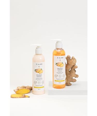 Buy T-LAB Organics Organic Ginger Anti Hair Loss Shampoo & Conditioner Set - 2x8.45oz | Best International Shipping - Buy Online on GoSupps.com