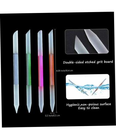 Glass Cuticle Pusher Manicure Stick Nail Cuticle Remover Tools Rosy Brushes - Buy Online on GoSupps.com