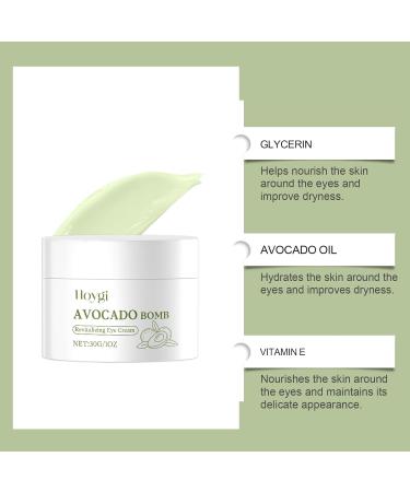 OLLZPJFPK Avocado Eye Cream Daily Gentle Nourishing Eye Area Skin Hydrating Care Moisturizing Massage Eye Cream - Buy Online on GoSupps.com