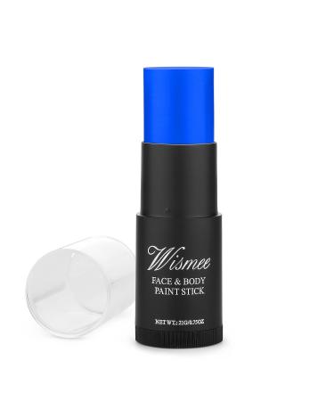 Wismee UV Neon Blue Face Paint Stick for Halloween Special Effect - Non-Toxic Oil Based Body Paint Stick - High Pigmented Makeup Crayons in Blue (UV) - Buy Online on GoSupps.com