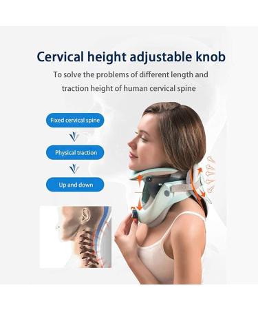 Pepdro Inflatable Cervical Neck Traction Device - Adjustable Collar for Neck Pain Relief | Soft & Comfortable Support - Buy Online on GoSupps.com