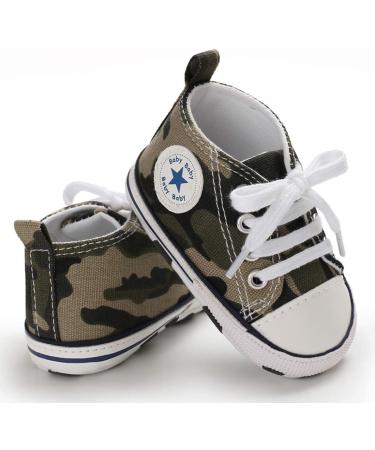 Tutoo Unisex Baby Star High Top Sneaker 6-12 Months - A08 Army Green - Buy Online on GoSupps.com