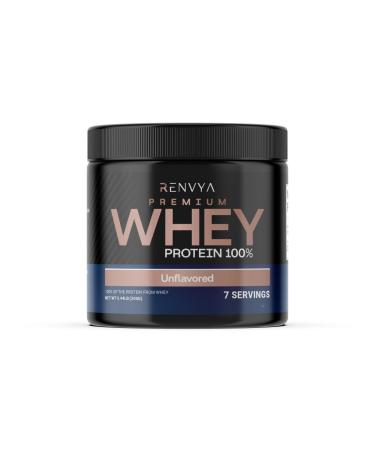 Renvya Premium Whey Protein 100% Unflavored | 24g Protein 5.5g BCAAs | for Muscle Support & Recovery | Clean Fast-Absorbing Protein Powder | 7 Servings