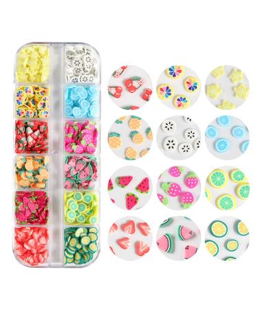 MISHITI Fruit Soft Polymer Clay Slices UV Epoxy Resin Mold Filler Nail Art Decoration