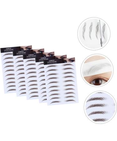 FOMIYES 15 Pcs Eyebrow Stickers Brow Transfers Artificial Eyebrow Temporary Brow Tattoos 6d Tool Water Proof - Buy Online on GoSupps.com