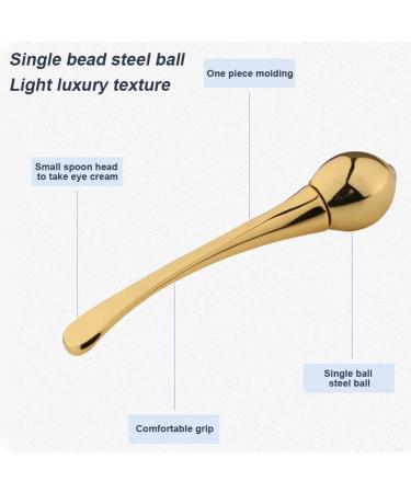 Bokioesde Portable Eye Swelling Relief Roller Massager - Manual Cream Applicator for Spa Relaxation & Beauty | Ros Gold - Buy Online on GoSupps.com