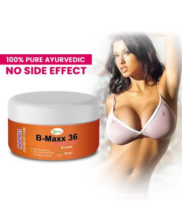 Riffway B-Maxx 36 Natural Herbal Breast Cream - Enhance Bust Growth & Uplift Body Size (50GM - Buy Online on GoSupps.com