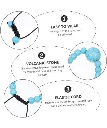 Healifty 4pcs Anti Motion Sickness Bracelet Set - Adjustable Nausea Wrist Bands for Travel - OBX Jewelry Bead Bracelets - Buy Online on GoSupps.com