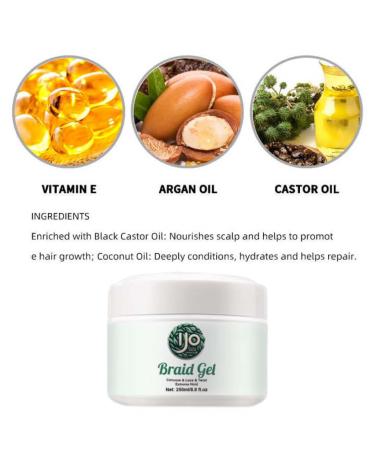 Ultra Hold Braiding Gel - Flake-Free Non-Greasy Moisturizing Formula for Perfect Braids Twists & Locs - 8oz Clear | International Shipping - Buy Online on GoSupps.com