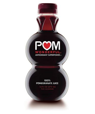 POM Wonderful 100% Pomegranate Juice 16 Fl Oz Bottle - Pack of 6 - Buy Online on GoSupps.com