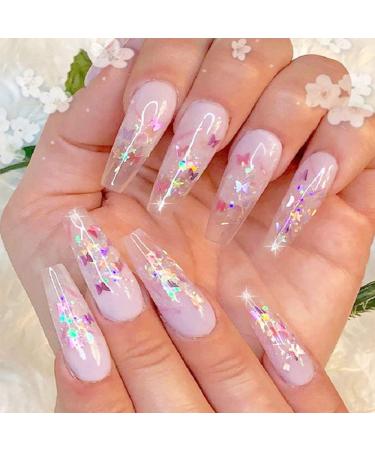 12 Colors Butterfly Glitter Nail Sequins - Holographic 3D Art Flakes for Makeup & DIY Decoration - Colorful Confetti Sticker Kit - Buy Online on GoSupps.com