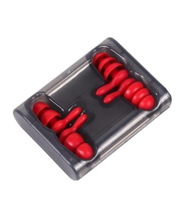 2 Pairs Ear Protecter Earplug Anti-Noise Soft Foam Earplugs Sound Insulation Protection Ear Plugs Sleeping Travel Noise Reduction (Color : Red)