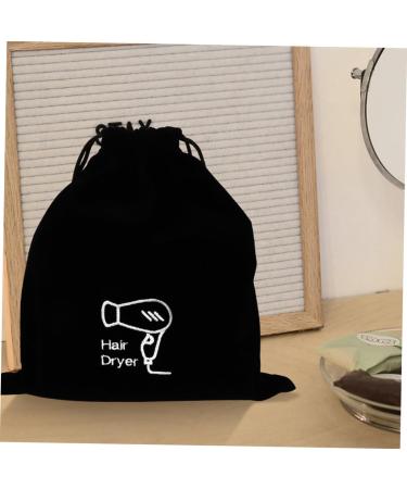 NULYLU 4pcs Flannel Hair Dryer Bag Travel Bag for Blow Dryer and Hair Tool Makeup Pouch Drawstring Bag Case - Buy Online on GoSupps.com