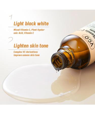 VGO Vitamin C & E Facial Serum - 30ml | Brightening Anti-Aging Skincare | International Shipping Available - Buy Online on GoSupps.com