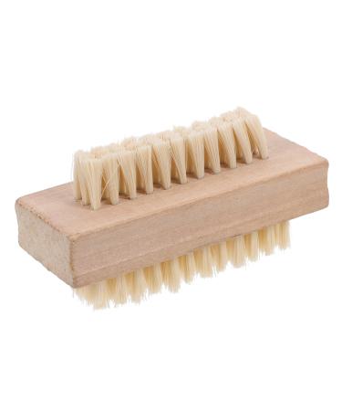 FRCOLOR Nail Clean up Brush Nail Scrubber Nail Brush for Cleaning Fingernails Hand Foot Brush Stiff Bristle Nail Brush Natural Nail Hand Brush Cleaning Brush Bamboo Miss Pedicure