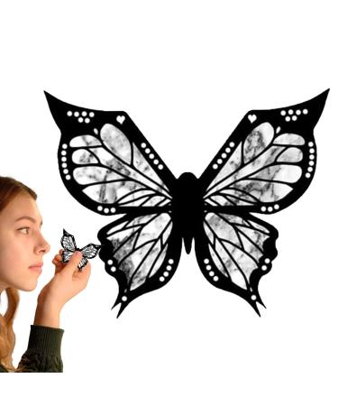 Butterrfly Eyeliner Stencil - Butterrfly Eyeliner Stamp Winged Eyeliner Tool | Reusable Flexible Eyeshadow Stencil Eyeliner Stencils for Eyes Wing Eyeliner Shaper for Beginners in Makeup