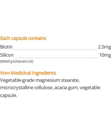 Orange Naturals Silicon + Biotin Fresh Look 30 V-Caps Enhanced Formula for Vibrant Appearance Hair & Nail Strength Essential Silica & Biotin Complex - Supportive Joint Health Supplement - Buy Online on GoSupps.com