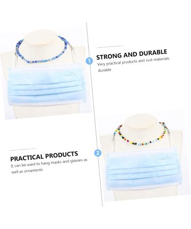 Buy Hapinary 2 Pack Glasses Mask Chain - Practical Glasses Cord & Face Covering Belt - Pearl Mask Holder - 50cm Length - Buy Online on GoSupps.com