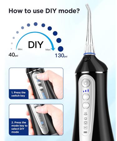 Elifloss Water Dental Flosser - 4 Modes | 7 Tips | Adjustable Intensity | IPX7 Waterproof - Buy Online on GoSupps.com