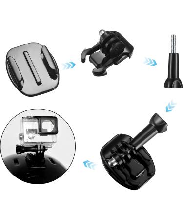 20 Sets GoPro Compatible Adhesive Pads & Brackets - Flat & Curved Mounts for Hero Session/4/3+/2 - Durable Helmet Accessories - Buy Online on GoSupps.com