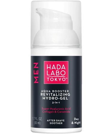 Hada Labo Tokyo Men Aqua Booster Hydro-Gel Revitalizing Day & Night Moisturizer with Hyaluron Acid Cosmetics for Men - Buy Online on GoSupps.com