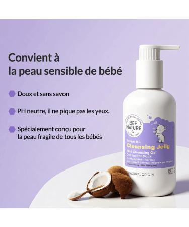Bee Nature - Baby Moisturizing Shower Gel - 2 in 1 Hair Body - Tearless - 99% Natural - 200ml - Buy Online on GoSupps.com