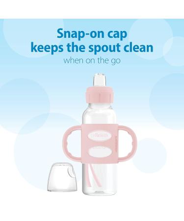 Dr. Brown s Milestones Narrow Sippy Bottle with 100% Silicone Handles Easy-Grip Bottle with Soft Sippy Spout 8oz/250mL BPA Free Light-Pink & Ecru 2 Pack 6m+ 2 Pack Light Pink & Ecru - Buy Online on GoSupps.com