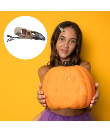 Other Festival Supplies Crow Skull Hairpin Gothic Wedding Halloween Party Hair Clip Novel Raven Skull Props Hair Jewelry for Women 1 count (Pack of 1) - Buy Online on GoSupps.com