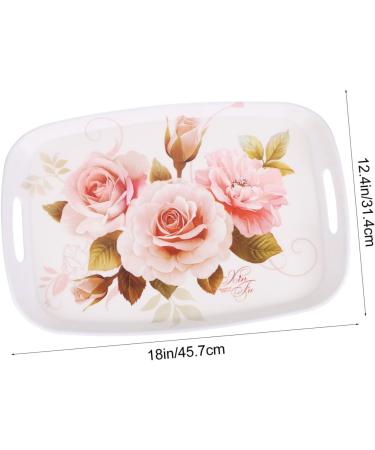 Alipis Serving Home European Household Accessory Supply Multi-Function Dessert Convenient Coffee Tea Style 45.7X31.4X2.8CM Pink - Buy Online on GoSupps.com