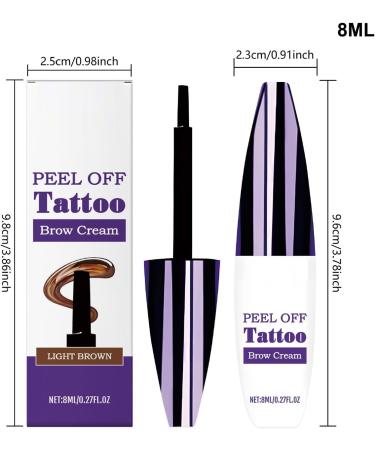 Liquid Eyebrow Pen - 8ml Erasable Pencil with Easy Removal - Long-Lasting Effect Waterproof and Smudge-Proof Eyebrow Mascara Ideal for Travel and Outings - Buy Online on GoSupps.com