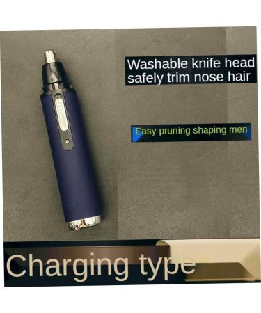 Shop Travel-Friendly Nose Hair Trimmer - Painless Electric Ear Hair Removal for Men | Blue Grooming Tool - Buy Online on GoSupps.com