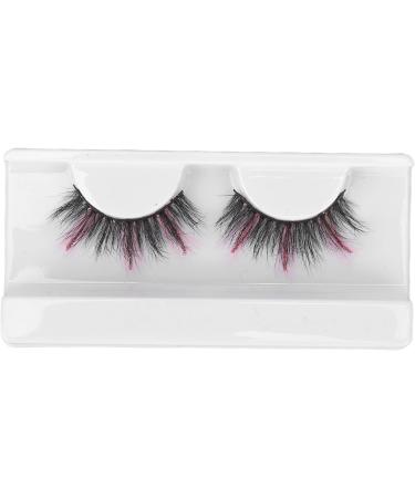 18mm Colored False Eyelashes Soft and Light Reusable Design Exquisite Appearance Suitable for Cosplay Costume Party Long Curly Pink Glitter Fake Eyelashes for Women (P7I01-3) - Buy Online on GoSupps.com