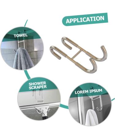 Cabilock 2pcs S Hook Towel Hanger Storage Hooks Door Hanging Hook Back Door Hanger Silver Stainless Steel - Buy Online on GoSupps.com