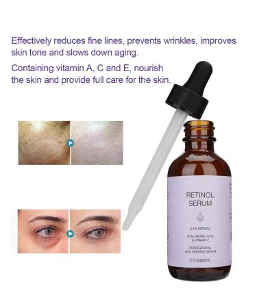 60ml Retinol Facial Serum - Anti-Aging Pore Tightening Wrinkle Removal for Dry & Ripe Skin - International Shipping Available - Buy Online on GoSupps.com