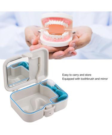 Prosthesenetui - Slim Portable Aligner Case Dental Retainer Holder Box with Mirror & Braces Brush | Ideal Mouth Protection - Buy Online on GoSupps.com