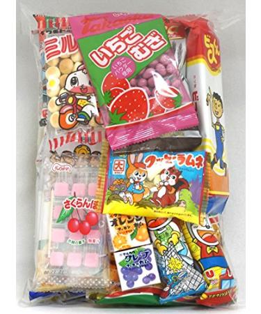 Assorted Japanese Junk Food Snack "Dagashi" Economical 20 Packs of 19 Types