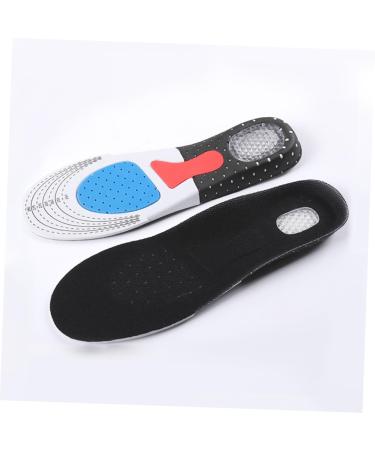 2 Pairs Arch Support Heel Cushion Insert - Breathable Eva Insoles for Basketball & Training - Black Shoe Pads - Buy Online on GoSupps.com