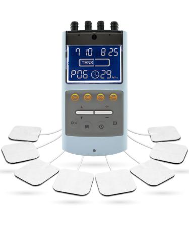 iStim TENS EMS Muscle Stimulator EV-906 for Pain Relief and Muscle Strengthening Japanese Gelled Electrodes Included