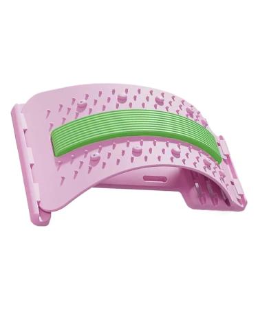 FmtwPhn Back Arch StretcherLumbar Stretcher Ergonomic Corrector Antislip 3 Levels Adjustable For Muscle Relaxation Lumbar Region Exercise Pink - Buy Online on GoSupps.com