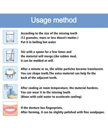 Premium Temporary Denture Set - DIY Heat Fit Beads for Quick Dental Restoration | Prosthesis & Repair Solutions - Buy Online on GoSupps.com