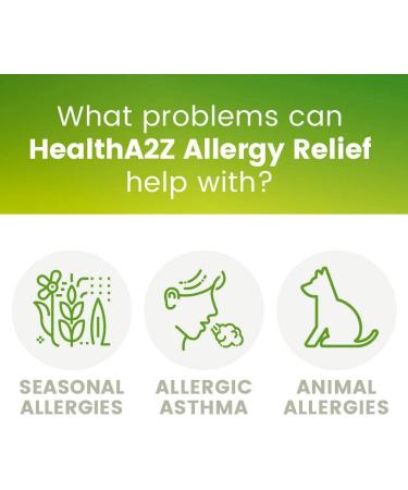 HealthA2Z Allergy Relief | 300 Tablets Cetirizine 10mg | All Day Indoor & Outdoor Allergy Relief - Buy Online on GoSupps.com