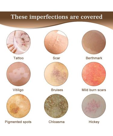 Professional Waterproof Tattoo Concealer & Scar Cover Makeup Set - Buy Online on GoSupps.com