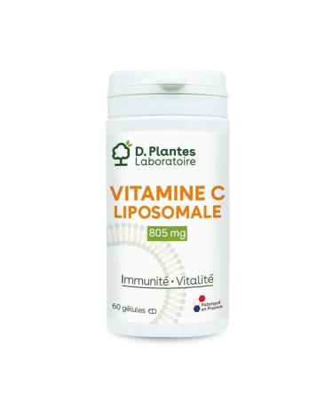 D.PLANTES - Vitamine C Liposomale - Compl ment Alimentaire - M tabolisme Energ tique Antioxydant - Apport Vit. C - 60 g lules