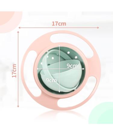 360 Gyro Bowl: Unspillable Snack Toddler Bowl - Anti Spill, Magic Bowl for Babies & Kids - Light Pink - Buy Online on GoSupps.com