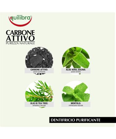 Carbone attivo - charcoal cleaning toothpaste 75 ml - Buy Online on GoSupps.com